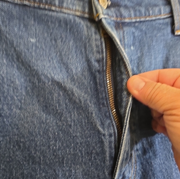 Abercrombie & Fitch The 90s Straight Ultra High Rise Jeans 33 16R Dark Wash - Picture 4 of 7